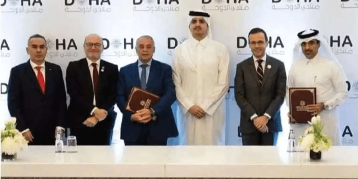 The contract signing between Qatar Fund for Development and the St. Joseph Hospital Qatar establishes presence in Jerusalem via hospital funding
