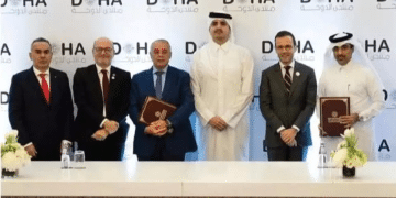 The contract signing between Qatar Fund for Development and the St. Joseph Hospital Qatar establishes presence in Jerusalem via hospital funding