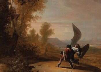 “Jacob Wrestling the Angel” by the Dutch artist Bartholomeus Breenbergh. Breenbergh was influenced by Caravaggio, particularly his dramatic use of light and shadow, as well as by Italian landscape painting. Amsterdam, 1639 The secret of our existence as a nation