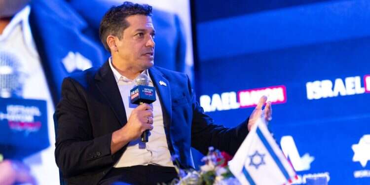 Amichai Chikli at the Israel Hayom Summit Israel's Chikli: Julani-Erdogan axis greatest threat