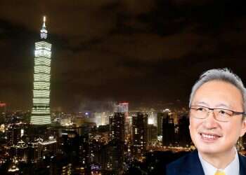 Deputy Foreign Minister Francois Wu against the backdrop of Taipei Taiwan official defies China by making 'secret' Israeli trip