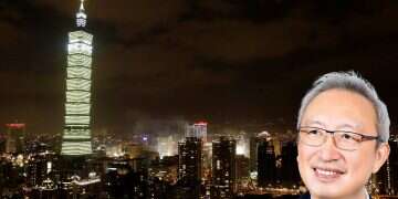 Deputy Foreign Minister Francois Wu against the backdrop of Taipei Taiwan official defies China by making 'secret' Israeli trip