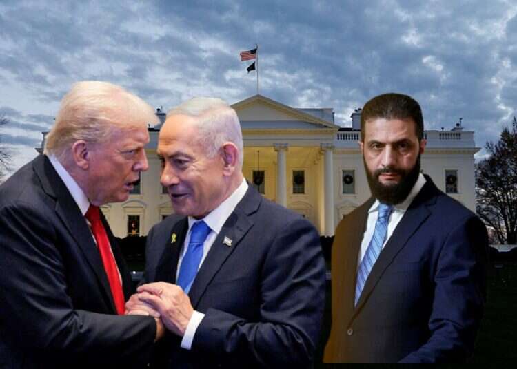 Prime Minister Benjamin Netanyahu, President Donald Trump and Syrian President Ahmad al-Sharaa Netanyahu's US visit: A hard decision looms