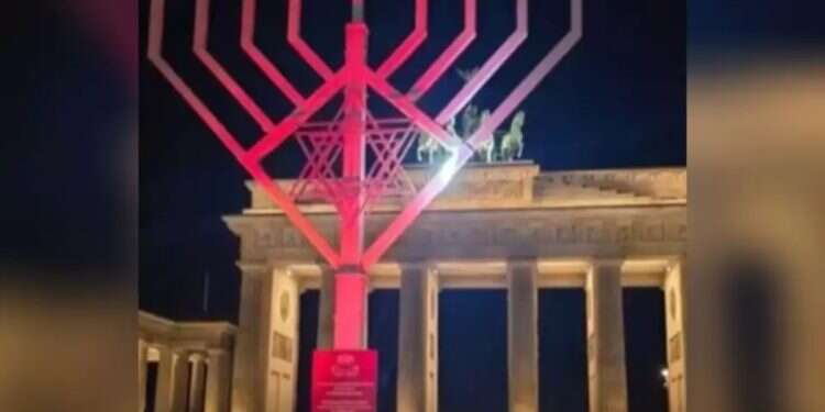 The Hanukkah menorah in Berlin Berlin to hold public Hanukkah candle lighting under heavy security