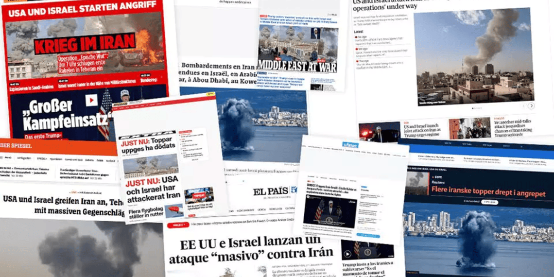 Global coverage of the joint US-Israel strike on Iran 'Middle East at War': Operation Epic Fury dominates global media