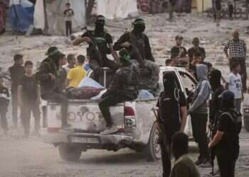 Hamas terrorists in Gaza. Photo: AP This is what Hamas' disarmament would look like