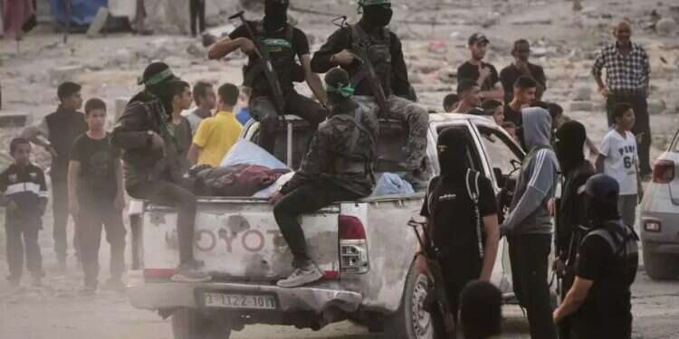 Hamas terrorists in Gaza. Photo: AP This is what Hamas' disarmament would look like