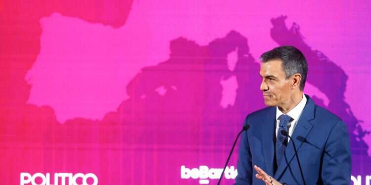 Spanish Prime Minister Pedro Sanchez speaks at the European Pulse Forum in Barcelona, Spain, April 10, 2026 Europe's antisemitism capital: 'What happened in Germany is beginning here'