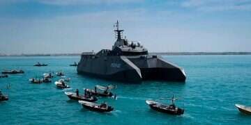 The Revolutionary Guards navy. Photo: Reuters Iran's shadow fleet survives US strikes, still threatens Hormuz