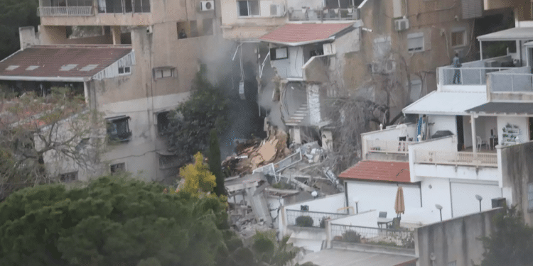 Haifa missile strike leaves family trapped as bomb squad races to disarm unexploded warhead