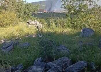 Students take cover as Hezbollah missile hits northern Israel