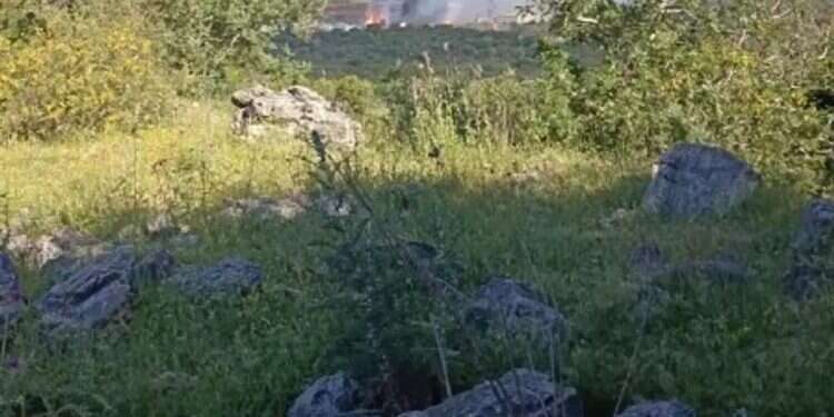 Students take cover as Hezbollah missile hits northern Israel