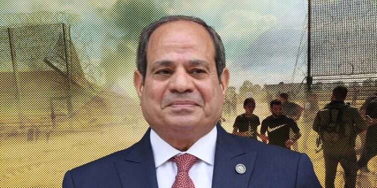 Egyptian President Abdel Fattah el-Sissi is seen against the backdrop of the October 7 attack on Israel. Photo: Reuters Where has Egypt been since October 7?