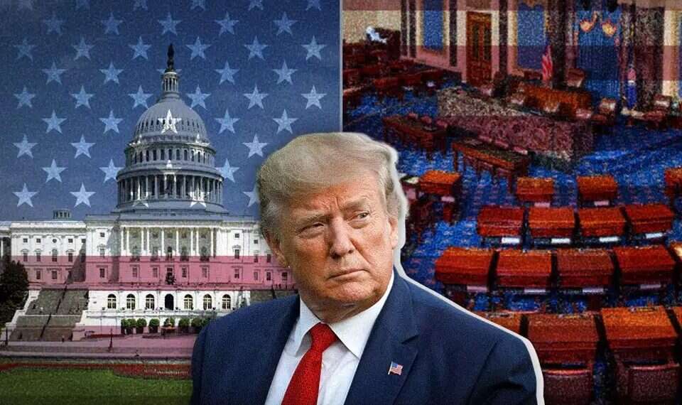 US President Donald Trump with the Capitol in the background. Photo: AP, Wikipedia Senate fails to block arms deal, but Democratic support for Israel is eroding