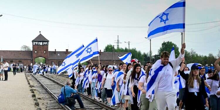 'Antisemitism is spreading': Harsh message from Auschwitz at March of the Living