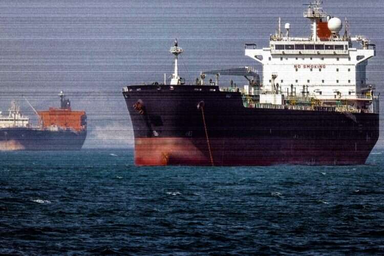Oil tankers in the Strait of Hormuz. Photo: AFP