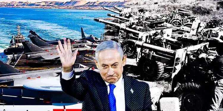 Netanyahu with images of forces during the 1956 Sinai Campaign and Operation Rising Lion in the background. Photo: Oren Ben Hakoon, AFP. Did the war against Iran fail? A forgotten historic moment may prove otherwise