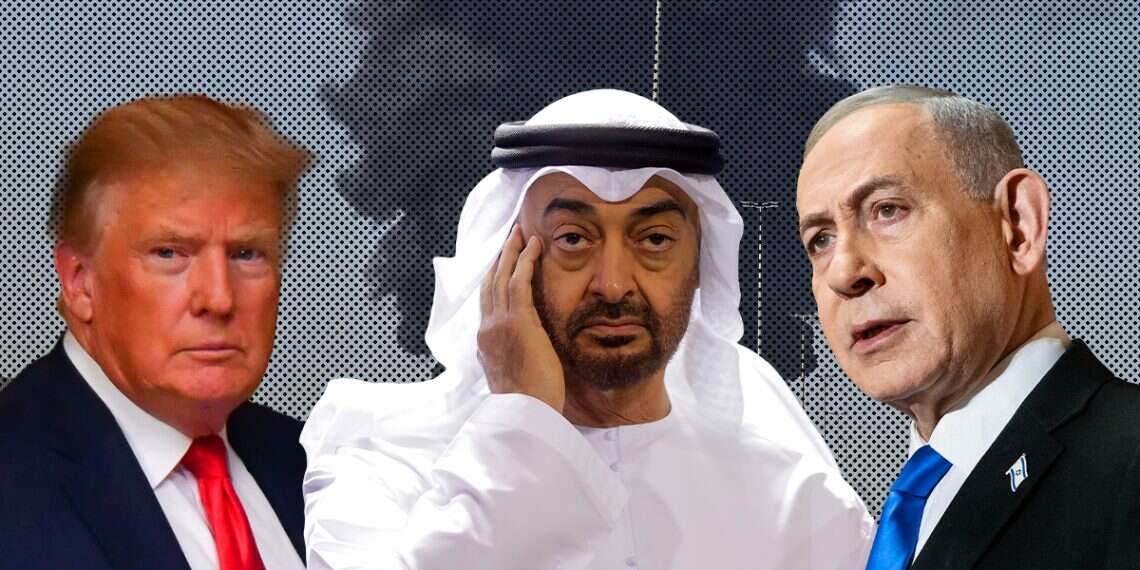 Netanyahu, bin Zayed and Trump. Photo: Itai Cohen, AFP, AP Netanyahu, Trump and Gulf leaders discuss major security upgrade after Iranian fire at UAE