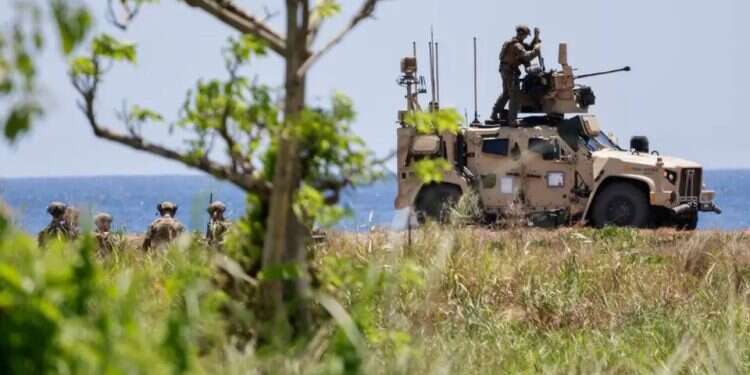 US Marines and the MADIS system. Photo: EPA US Marines and the MADIS system