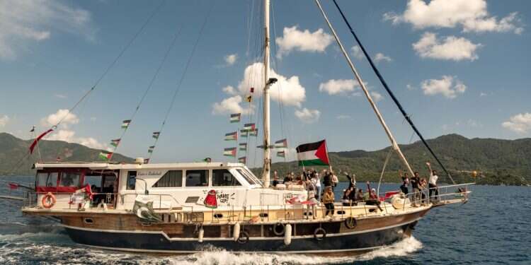 Boats belonging to the Global Sumud Flotilla depart for Gaza from the port of Marmaris, Turkey, May 14, 2026 IDF naval commandos begin seizure of Gaza-bound flotilla