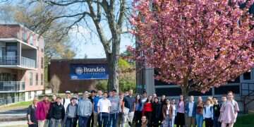 Students and staff taking part in the international track of the Hebrew Language Olympiad at Brandeis University, Massachusetts, USA Hebrew Language Olympiad sets participation record with students from 14 countries