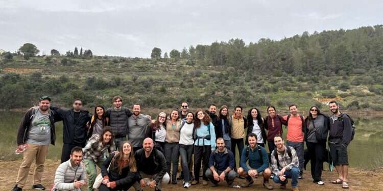 Participants in Sabres' second cycle on a hike in Beit Zayit, Israel 'No longer feel like an outsider': the community uniting Israelis and olim