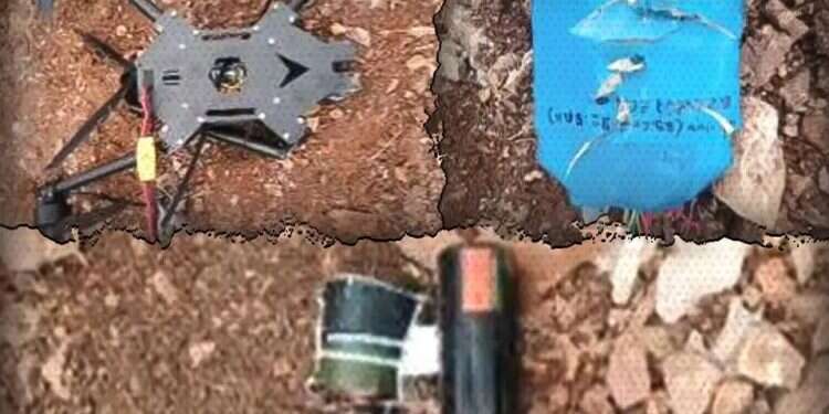 Images from the document detailing the interception of the explosive drone in northern Israel IDF document hails cluster munition as 'operational success' against drones