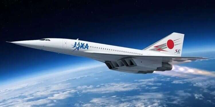The Japanese aircraft. Photo: Illustration Japan's Mach 5 jet could cut Tokyo-US flights to just two hours