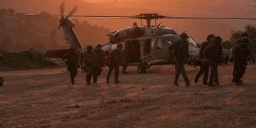 Helicopter evacuation of wounded soldiers Double drone strike wounds 5 IDF soldiers in southern Lebanon