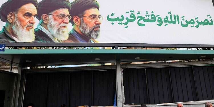 Iran's Supreme Leaders on a billboard. Photo: AFP Iran's oil windfall fuels rapid rebuild of ballistic missile array