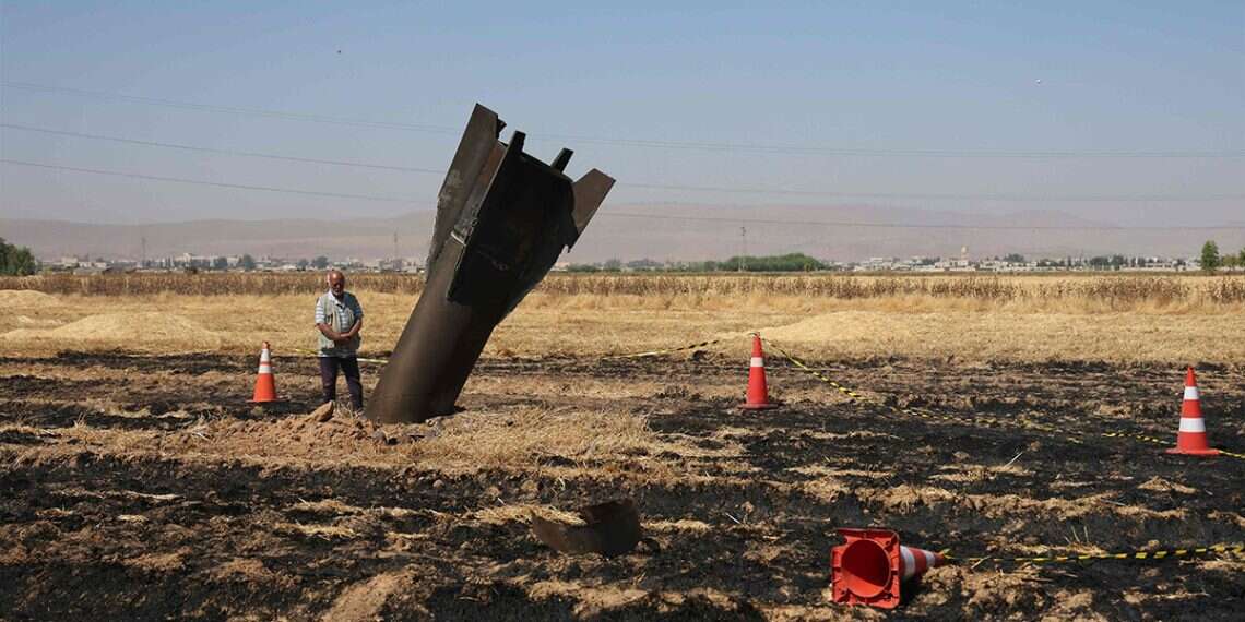 Fragment from an Iranian launch in the Jericho area, June 8. Photo: AFP Iran has drawn Israel into a war of attrition