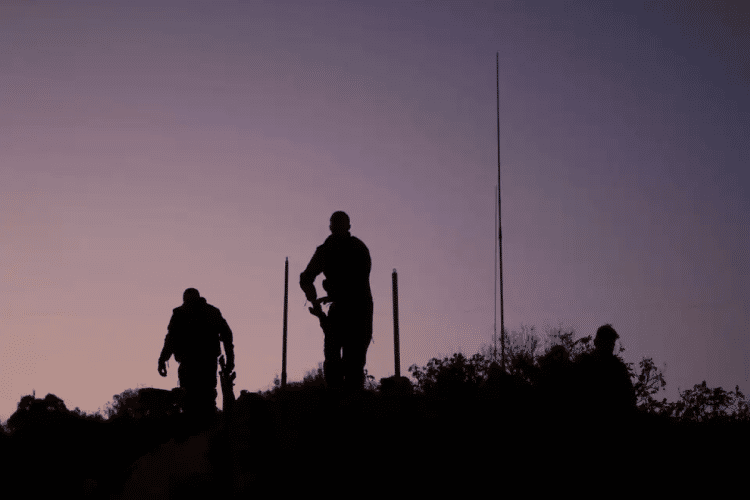 IDF soldiers at the border with Lebanon