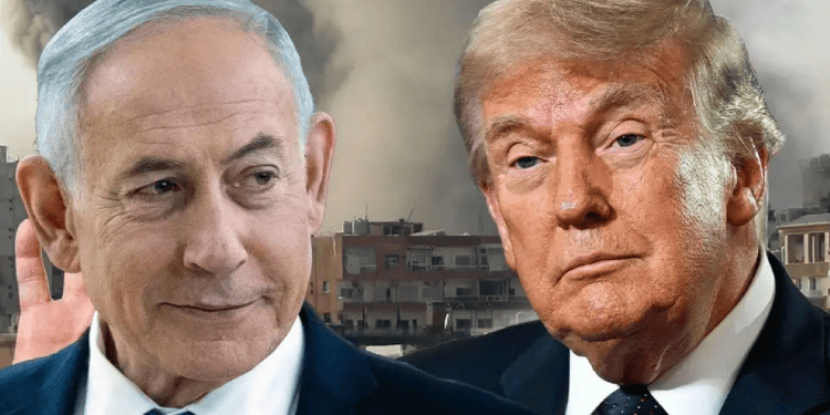 Israeli Prime Minister Benjamin Netanyahu (L) and US President Donald Trump Trump: Israel, Iran must stop shooting immediately