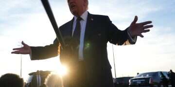 US President Donald Trump talk to the media after disembarking Air Force One at Paris Orly Airport, June 17, 2026, in Orly, France Time for self-examination