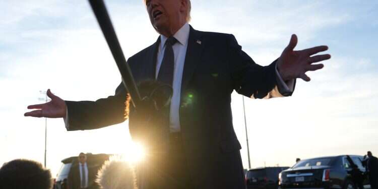 US President Donald Trump talk to the media after disembarking Air Force One at Paris Orly Airport, June 17, 2026, in Orly, France Time for self-examination