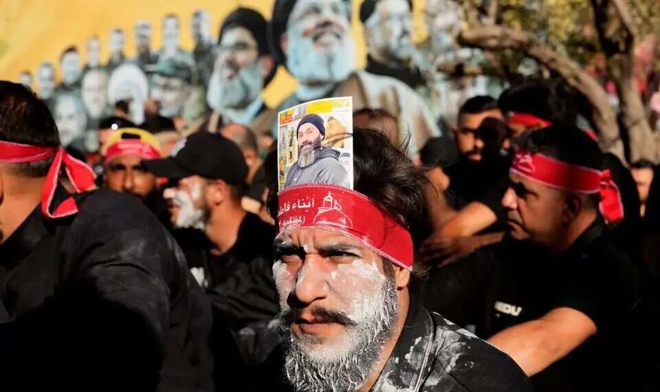 Hezbollah supporters at a procession in Lebanon. Photo AP Israel wary UNIFIL could return under new Lebanon deal