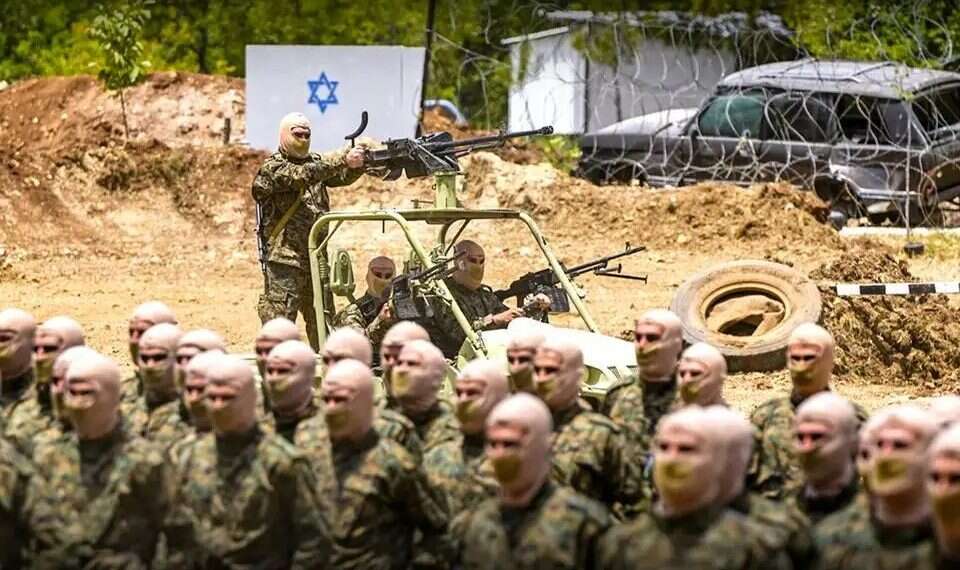 Hezbollah terrorists in Lebanon. Photo AP Iran pressed for ceasefire to save Hezbollah's underground stronghold