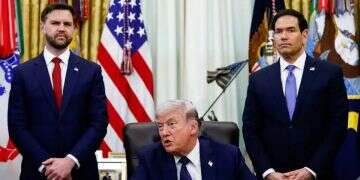 Marco Rubio, Donald Trump and JD Vance