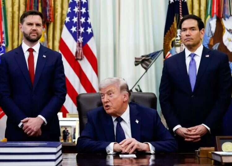 Marco Rubio, Donald Trump and JD Vance