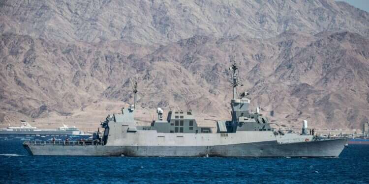 An Israeli Navy vessel during a drill in the Red Sea Israel is no longer only an air power