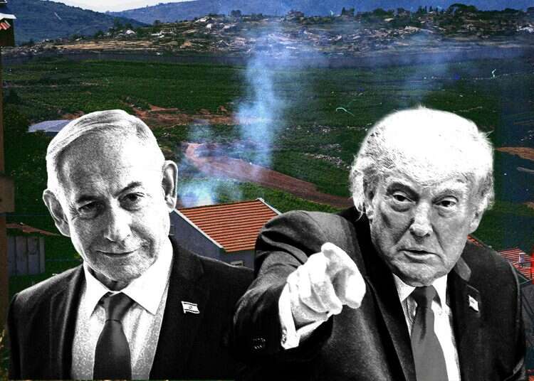 Netanyahu and Trump, with Metula in the background. Photo: Reuters, Ayal Margolin, Yonatan Sindel/Flash90 Israel walks a fine line with US as Iran fuels Hezbollah escalation