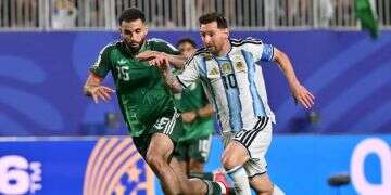 Lionel Messi faces off against Rayan Aït-Nouri. Photo: EPA Algerian TV pundit accuses Jewish lobby of shielding Messi