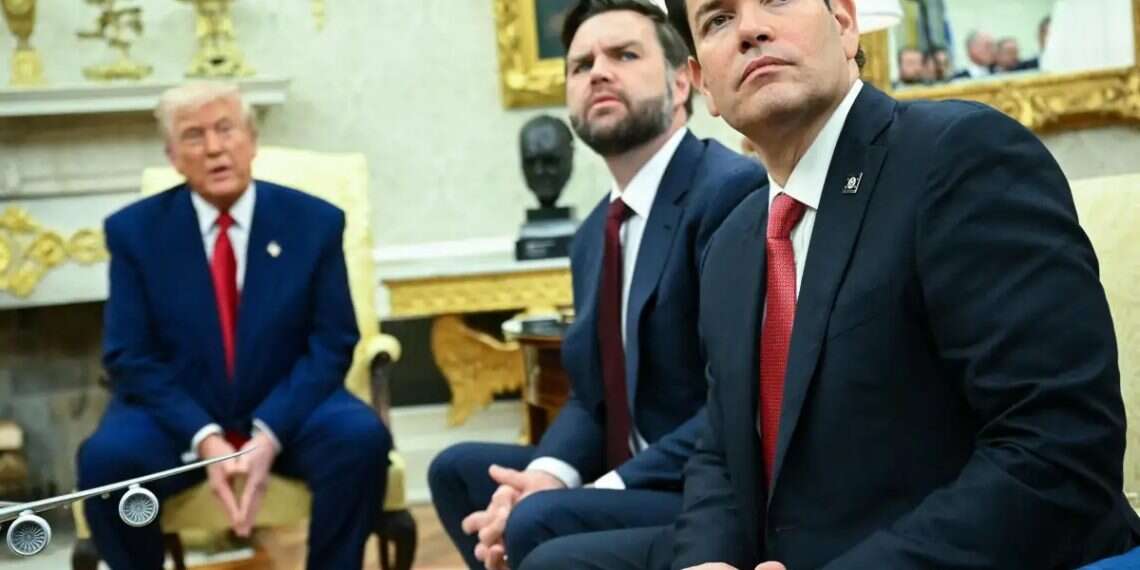 US President Donald Trump, Vice President Vance and Secretary of State Rubio Rubio faces backlash over Iran deal as Vance pushes rival track
