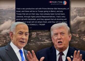 Trump, Netanyahu. Photo: Reuters, Gil Yohanan Trump: No Israeli troops will enter Beirut, Hezbollah agreed that fire will stop