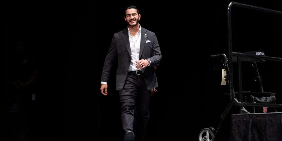 Michigan Democratic candidate for Senate Abdul El-Sayed takes the stage at The People V. The Powerful rally at the Detroit Opera House on July 18, 2026 in Detroit, Michigan 'Favorite Jewish uncle' and the limits of learning from Nazism