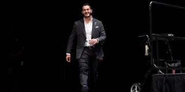 Michigan Democratic candidate for Senate Abdul El-Sayed takes the stage at The People V. The Powerful rally at the Detroit Opera House on July 18, 2026 in Detroit, Michigan 'Favorite Jewish uncle' and the limits of learning from Nazism