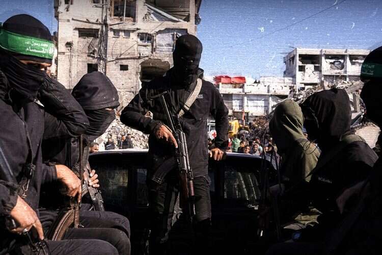 Hamas terrorists in Gaza. Photo: AP
