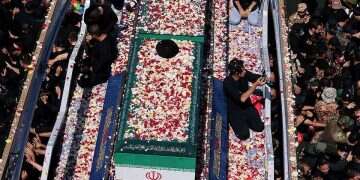 US strikes Iran as Khamenei funeral ends in Mashhad