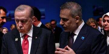 Hakan Fidan with Erdogan
