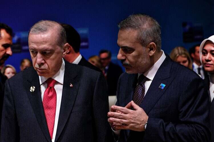 Hakan Fidan with Erdogan